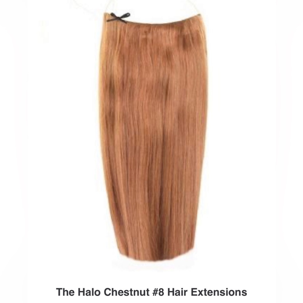 Authentic Halo Luxury Hair Extensions 20” Chesnut 8 item 104 FREE SHIPPING!
